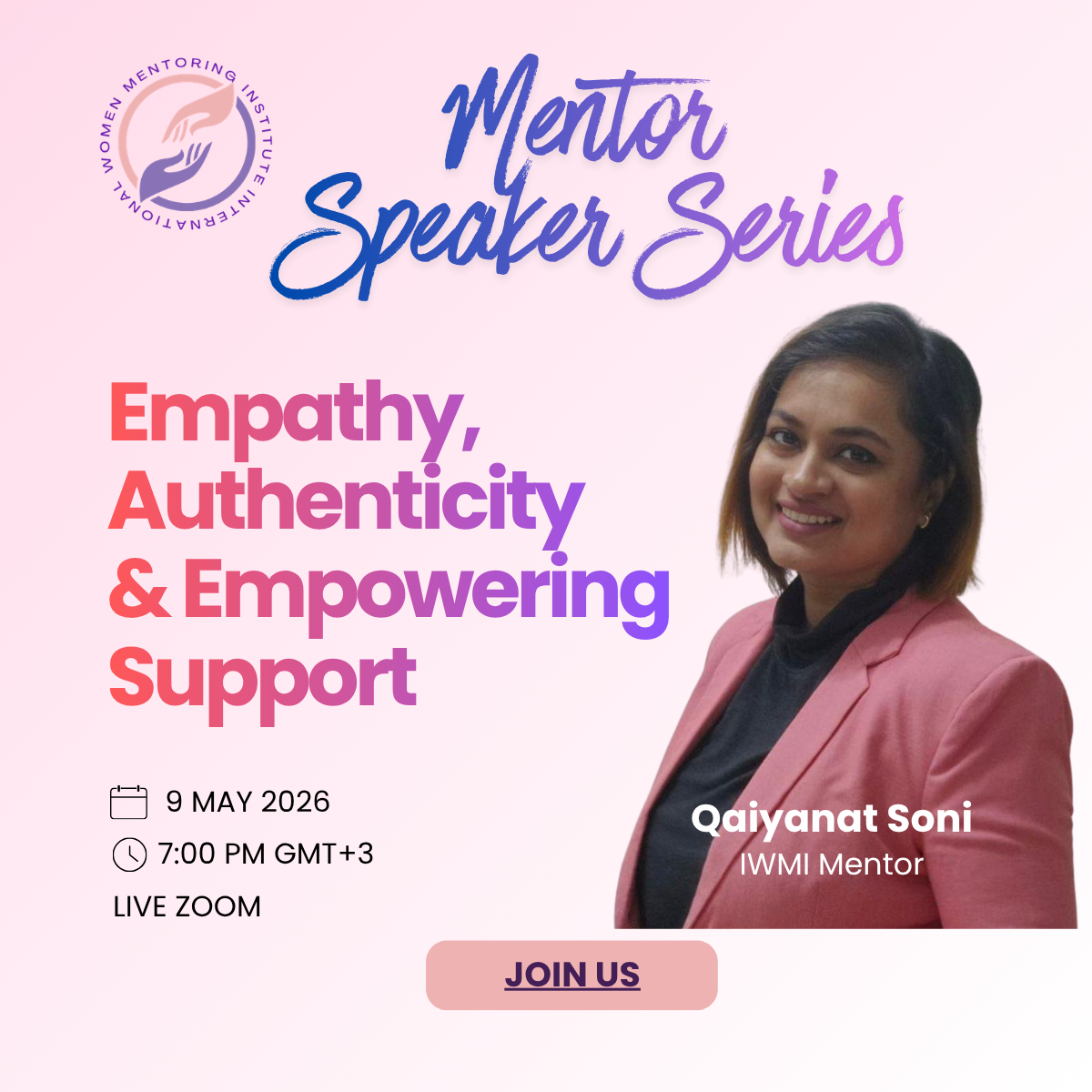 Mentor speaker series poster 12